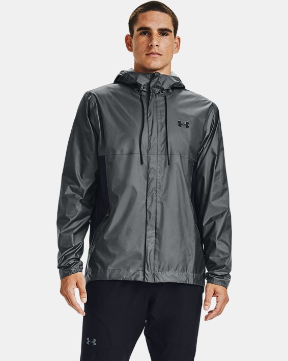 Men's UA Stormproof Cloudstrike Shell Jacket in Gray image number 0